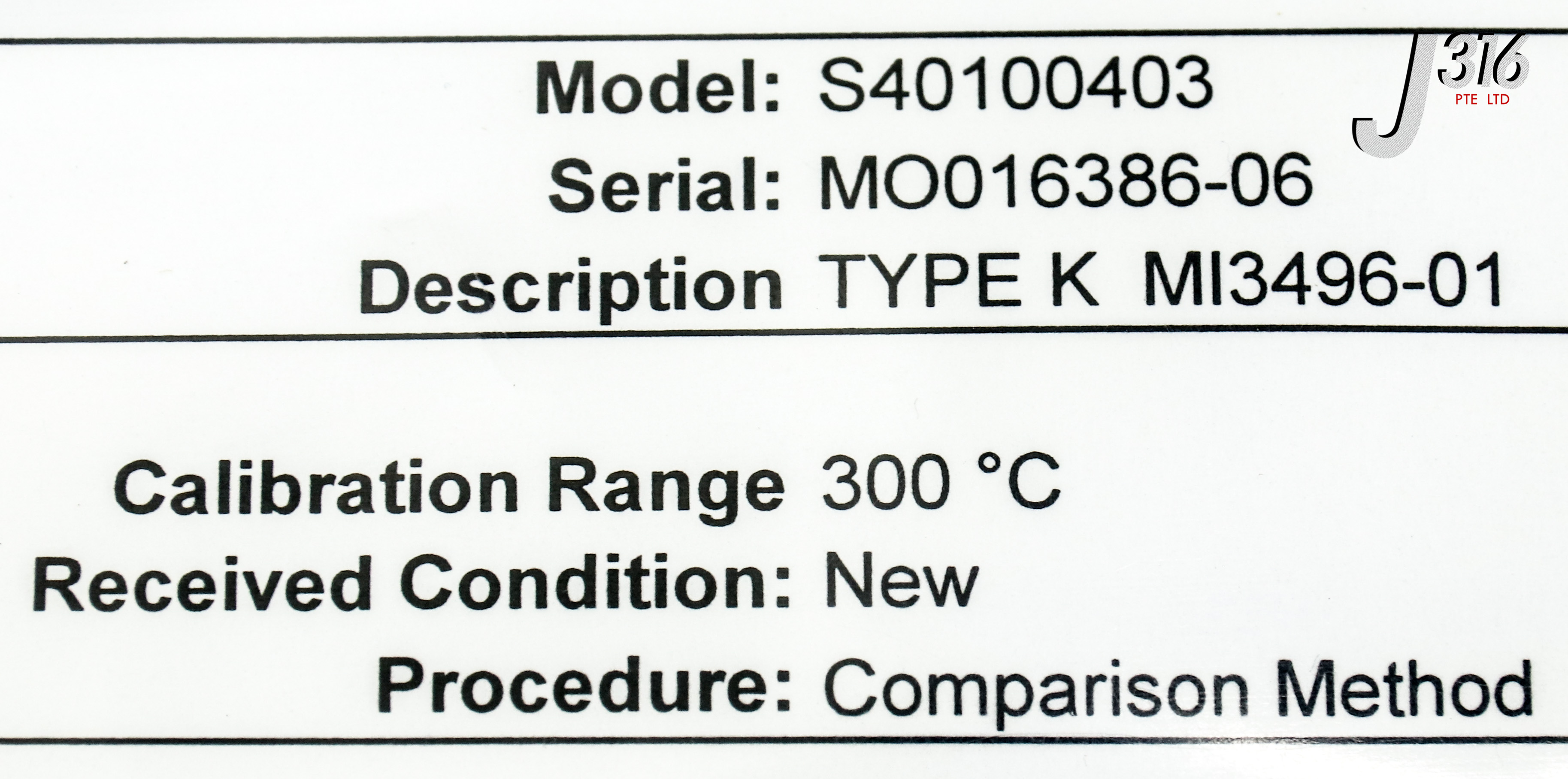 23566 SEMIGEAR THERMOCOUPLE, T/C, HEAT CHUCK 145 BEND (NEW